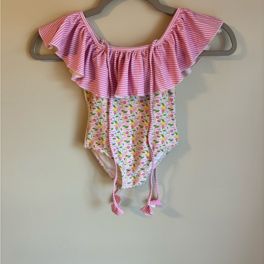 Kimi & Li Pink Striped Bikini